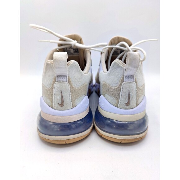 Nike Women Air Max 270 React Summit White Orewood Brown Shoe Size 7 CJ0619-102 - Picture 5 of 7